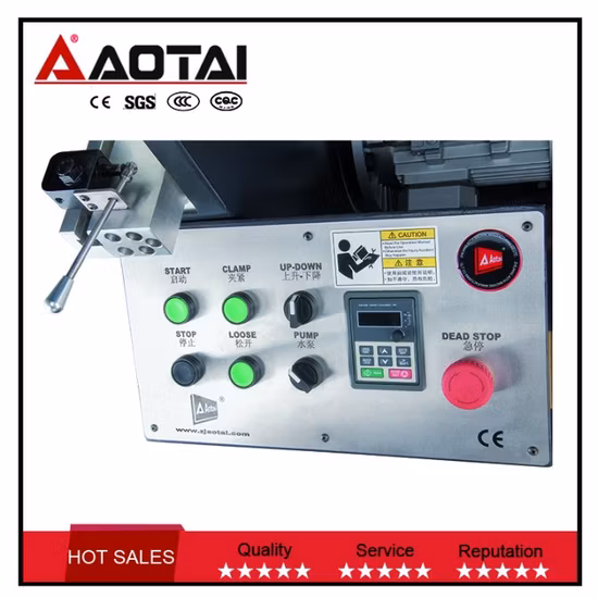 고정식 고속 파이프 절단 및 경사지는 기계