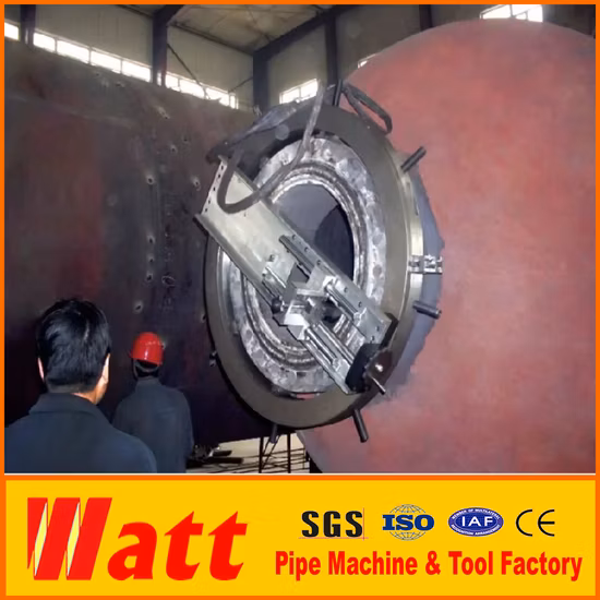 Od 장착 플랜지 페이서 파이프 엔드 페이싱 및 경사지는 기계